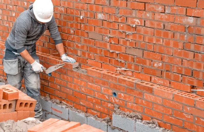 Construção de um muro.